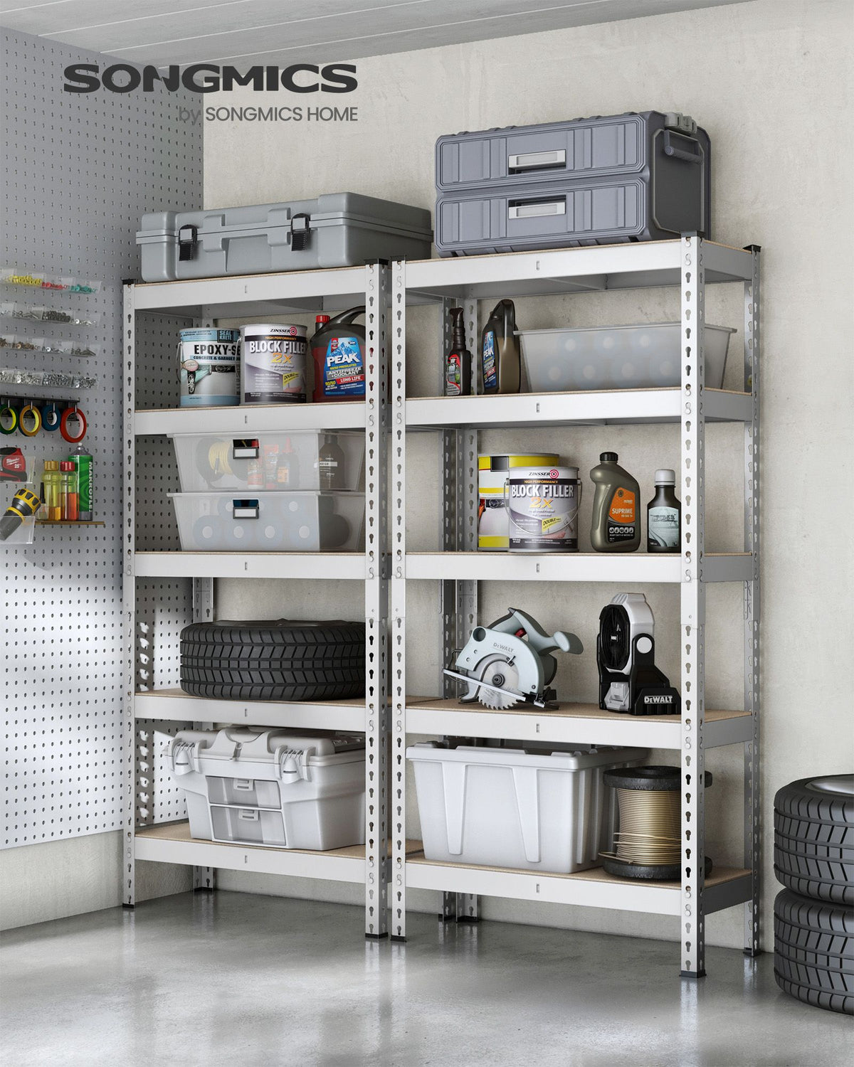 5-Tier Storage Shelves Set of 2