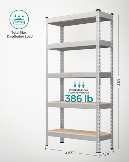 5-Tier Storage Shelves Set of 2