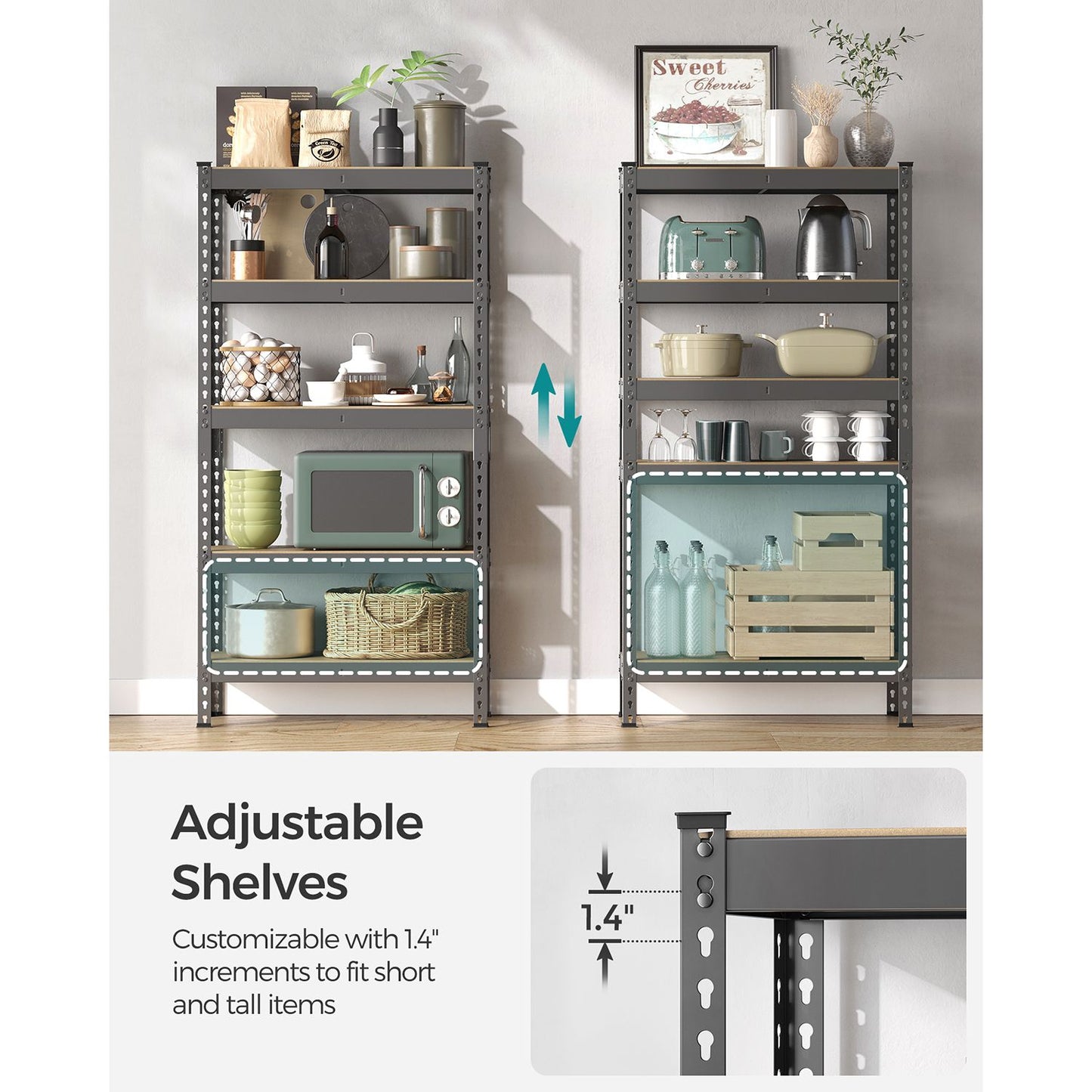 5-Tier Garage Storage Shelf - HWLEXTRA 
