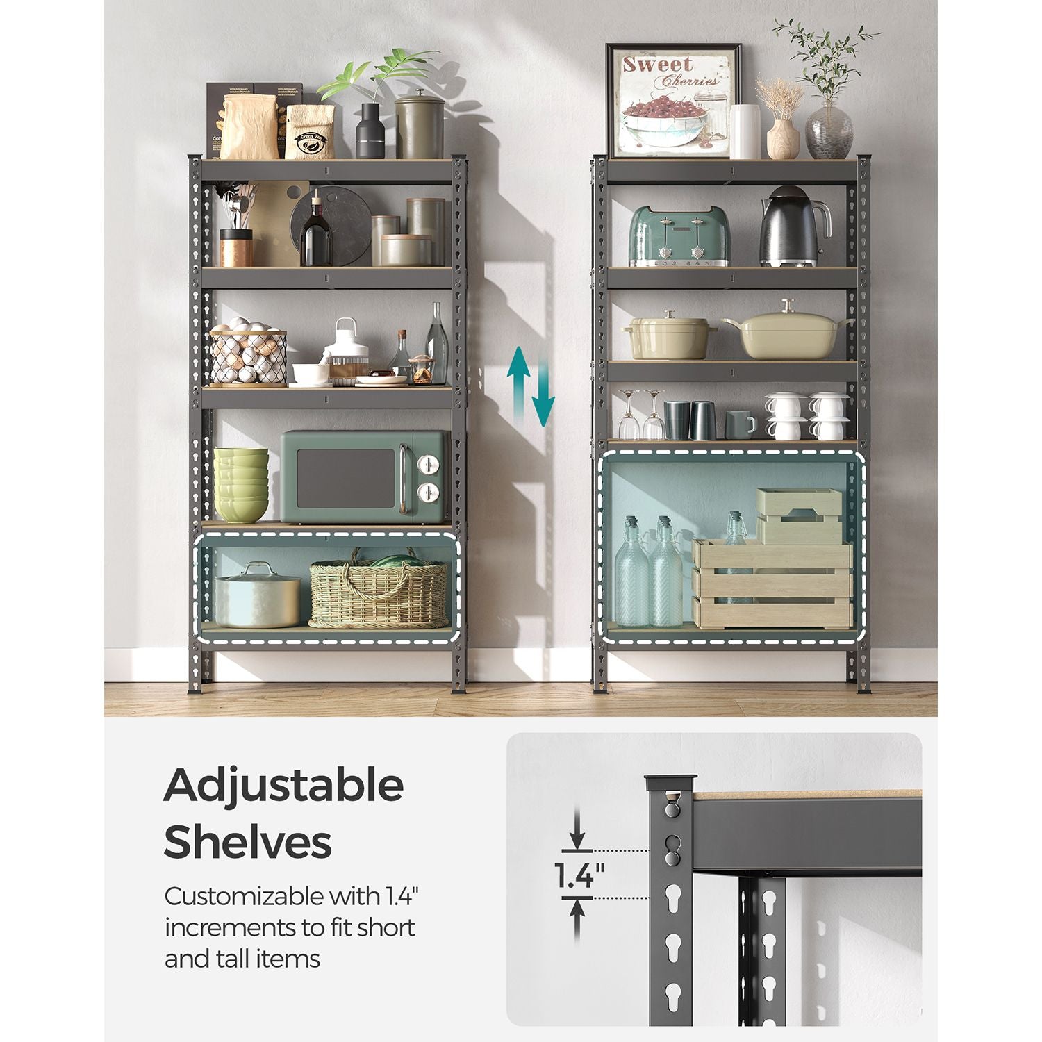 5-Tier Garage Storage Shelf - HWLEXTRA 
