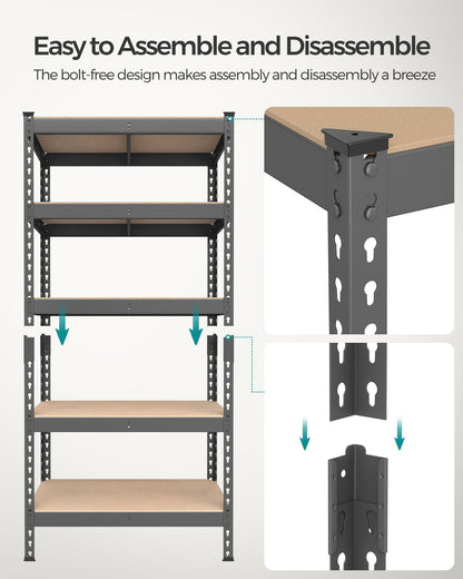 5-Tier Storage Shelves Set of 2
