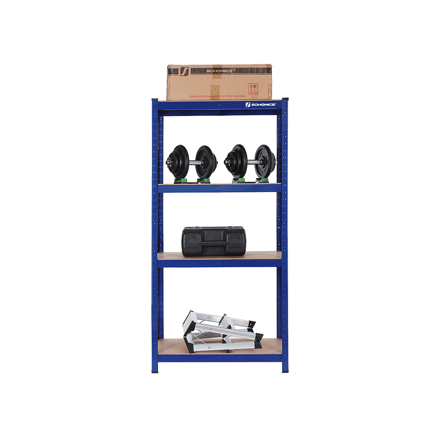 Set of 2 Silver Garage Shelving - image 60