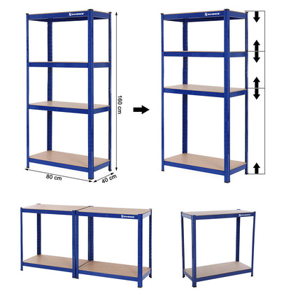 Set of 2 Silver Garage Shelving - image 61