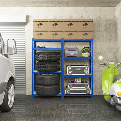 Set of 2 Silver Garage Shelving - image 62