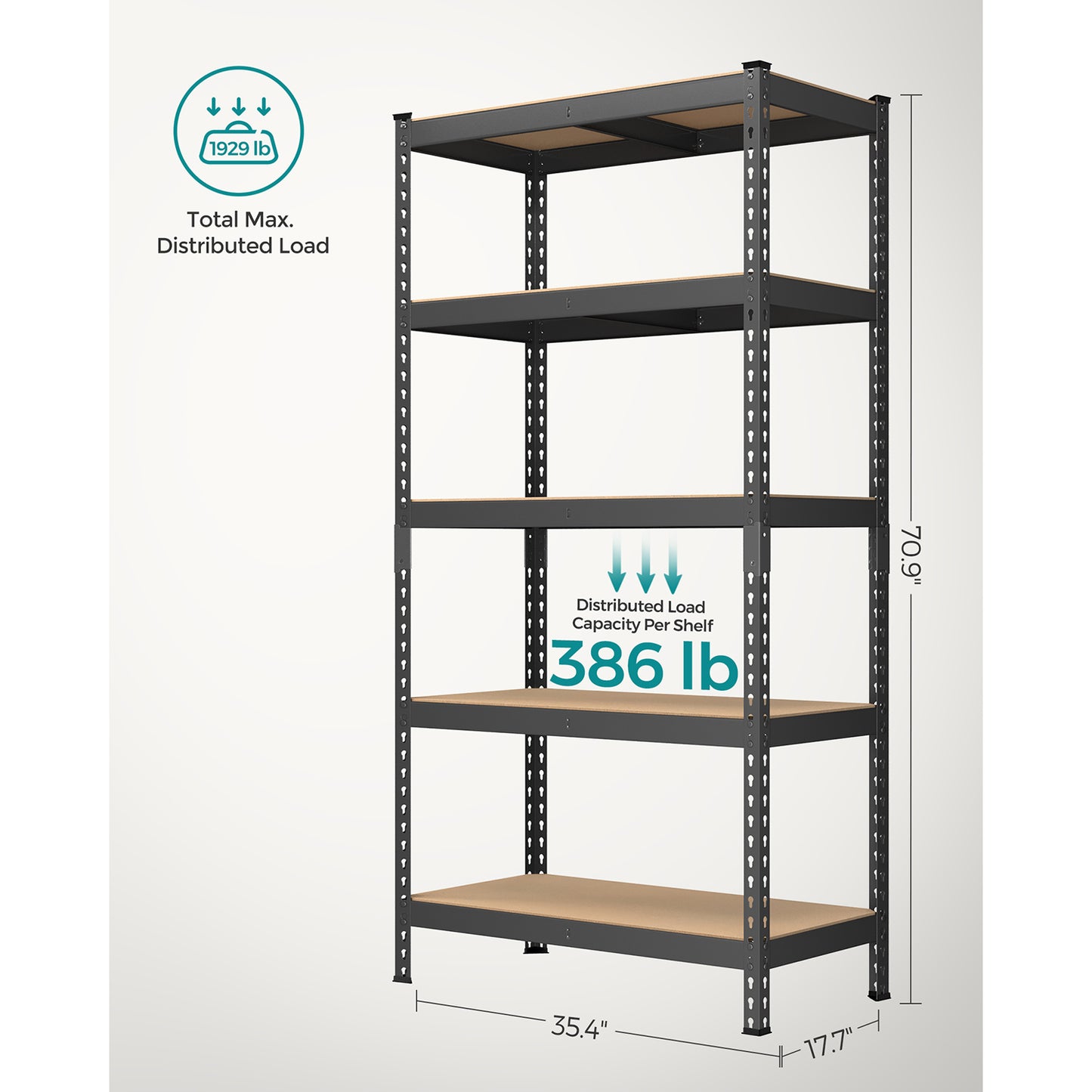 5-Tier Garage Storage Shelf