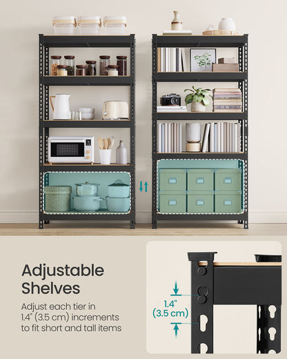 5-Tier Storage Shelves for Study Shed Basement