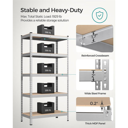 5-Tier Garage Storage Shelf