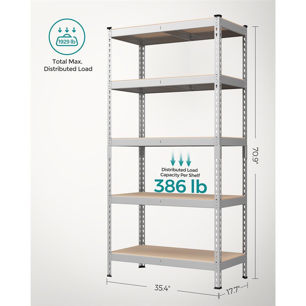 5-Tier Garage Storage Shelf