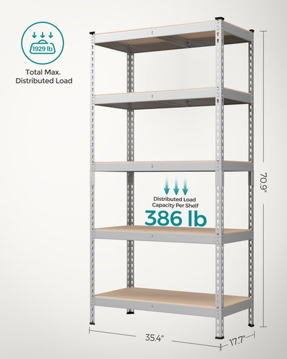 5-Tier Storage Shelves Set of 2