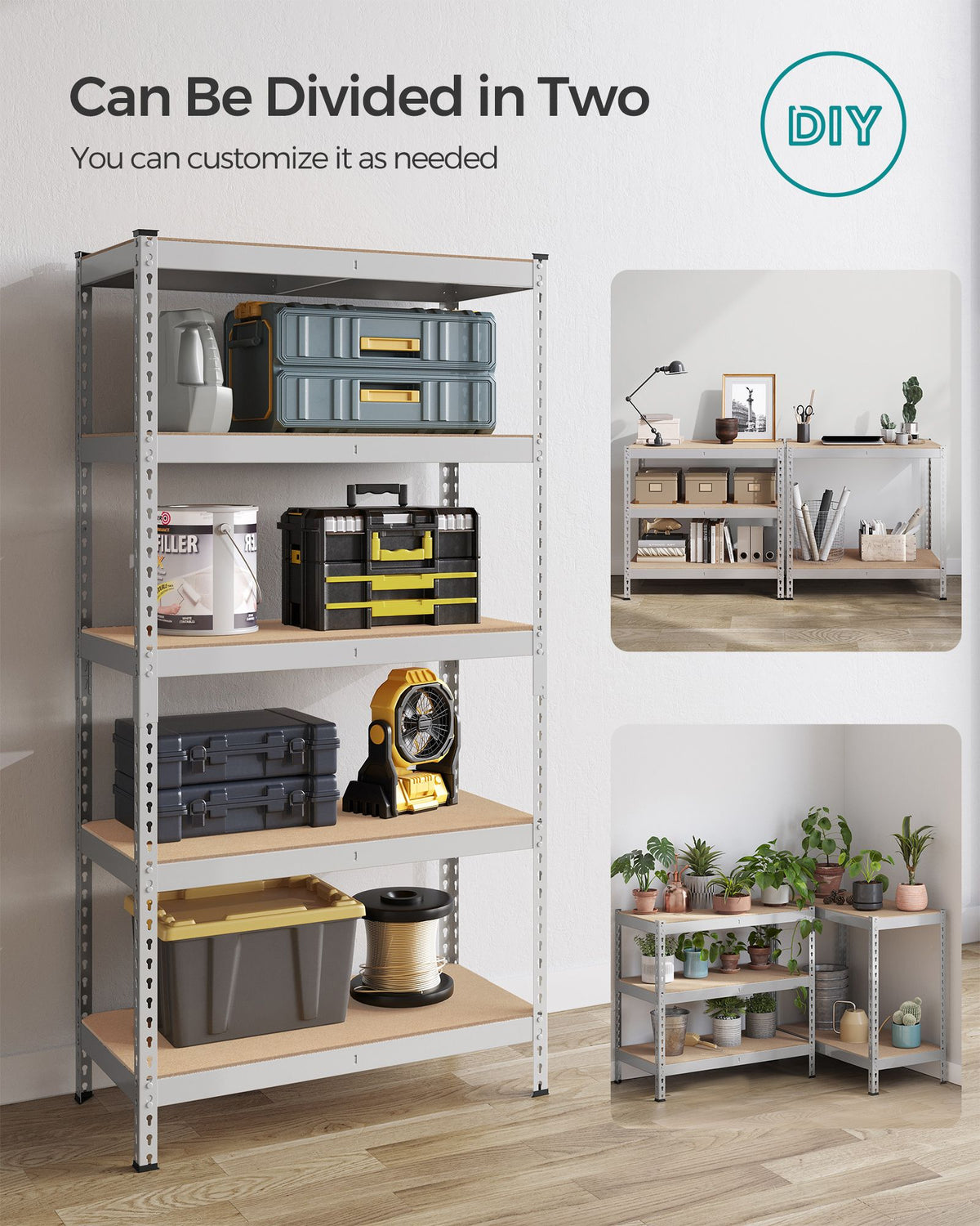 5-Tier Storage Shelves Set of 2