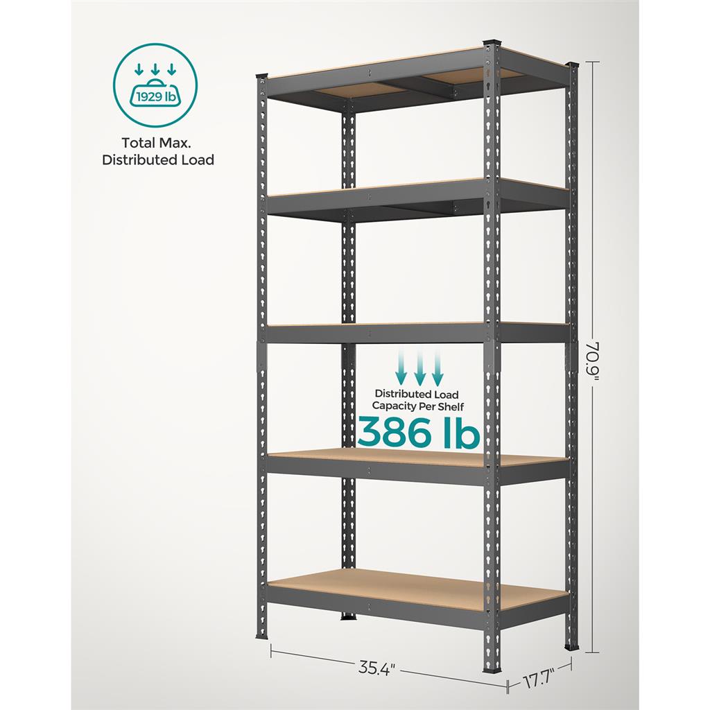 5-Tier Garage Storage Shelf