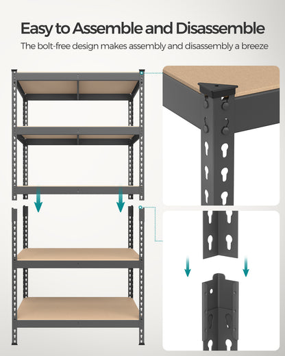 5-Tier Storage Shelves Set of 2