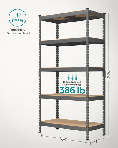 5-Tier Storage Shelves Set of 2