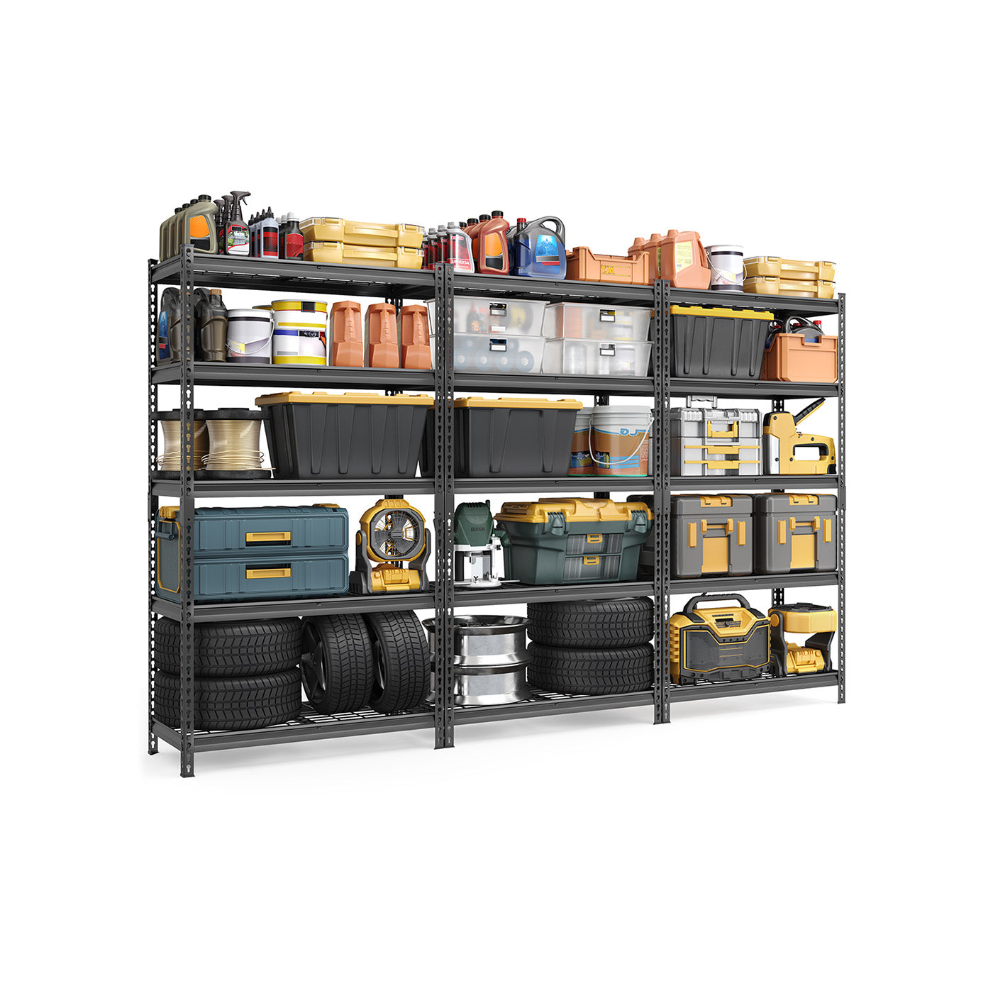 5-Tier Storage Shelves, 2,250 lb Load - HWLEXTRA 