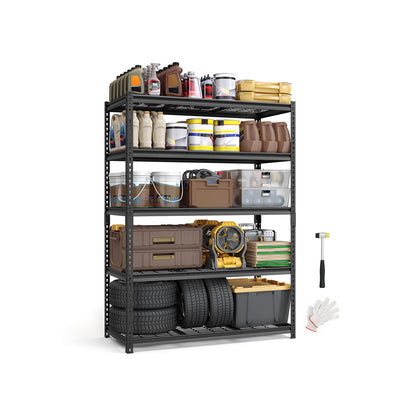 5-Tier Storage Shelves, 2,200 lb Load