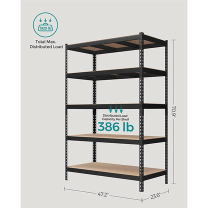 5-Tier Storage Shelves Set of 2