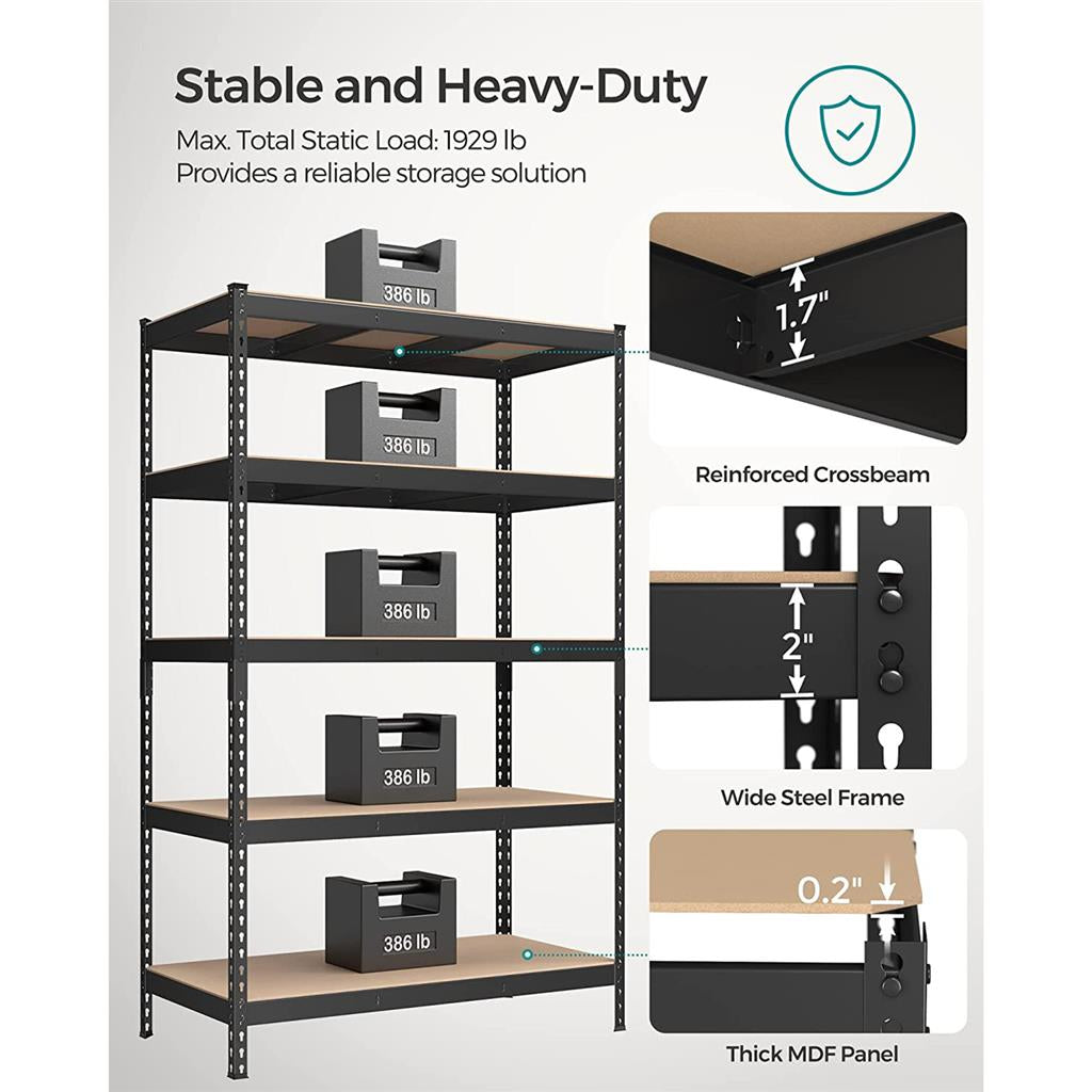 5-Tier Storage Shelves Set of 2