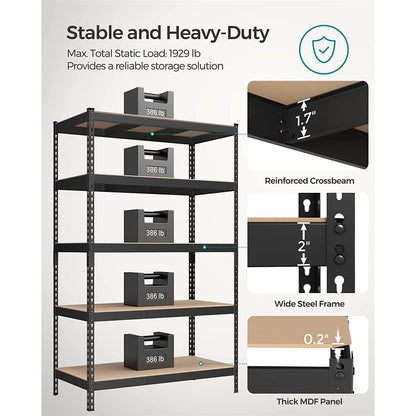 5-Tier Storage Shelves Set of 2