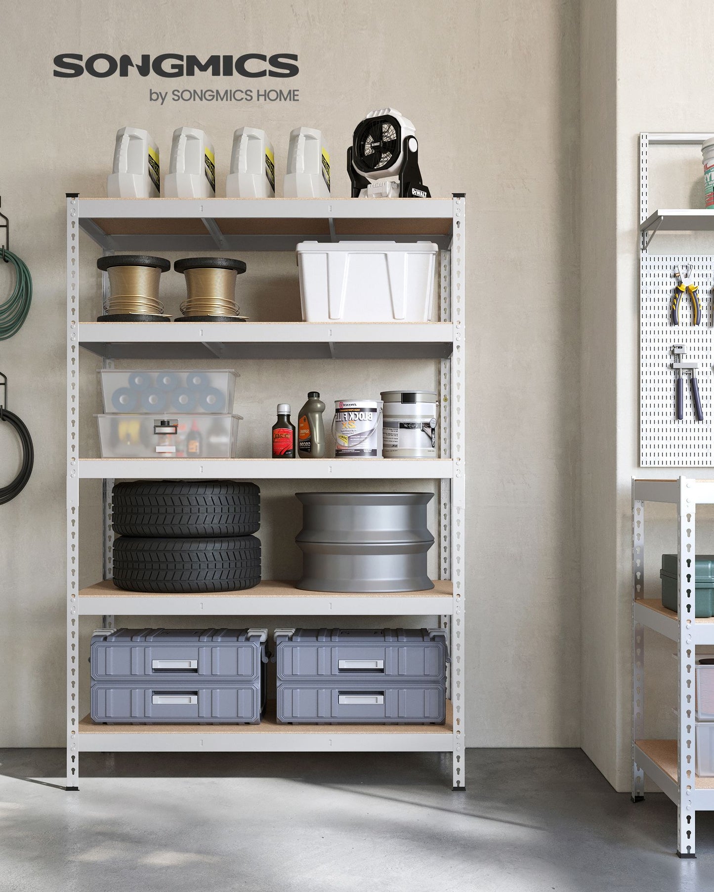 5-Tier Storage Shelves Set of 2