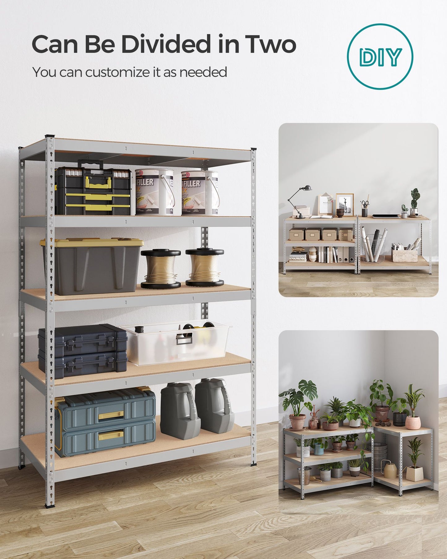 5-Tier Storage Shelves Set of 2