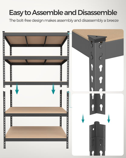 5-Tier Storage Shelves Set of 2