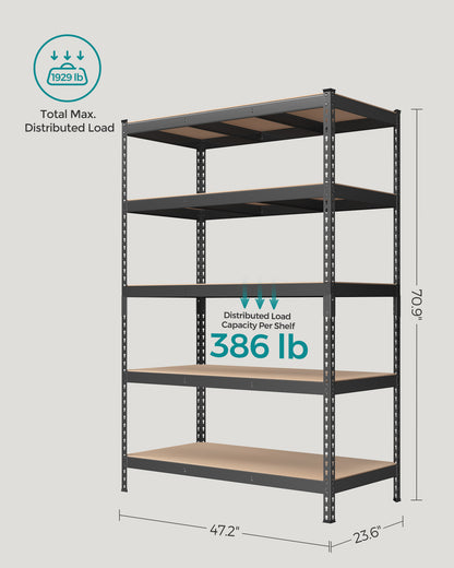 5-Tier Storage Shelves Set of 2