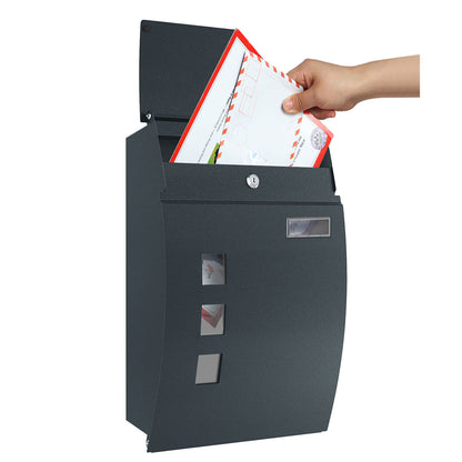 Wall-Mounted Lockable Mailbox with View Window - image 5