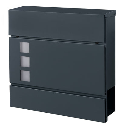 Black Wall-mounted Mail Box with Lock - image 16