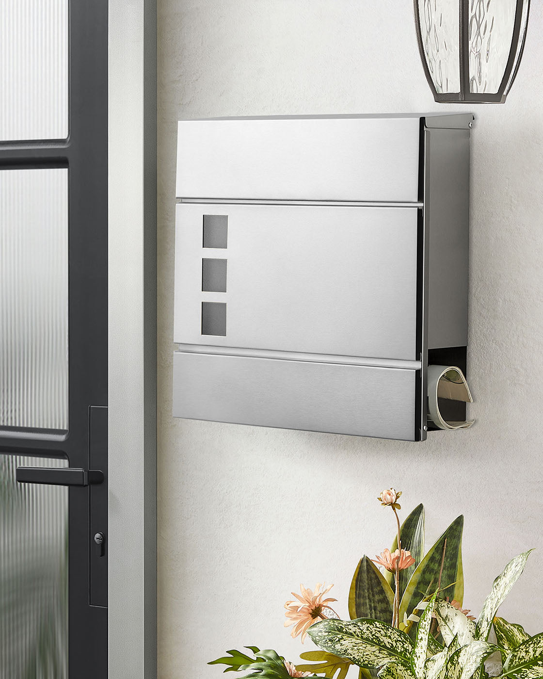 Black Wall-mounted Mail Box with Lock - image 19