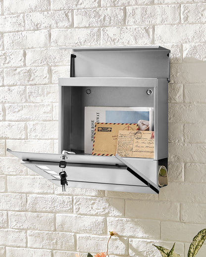 Black Wall-mounted Mail Box with Lock - image 22