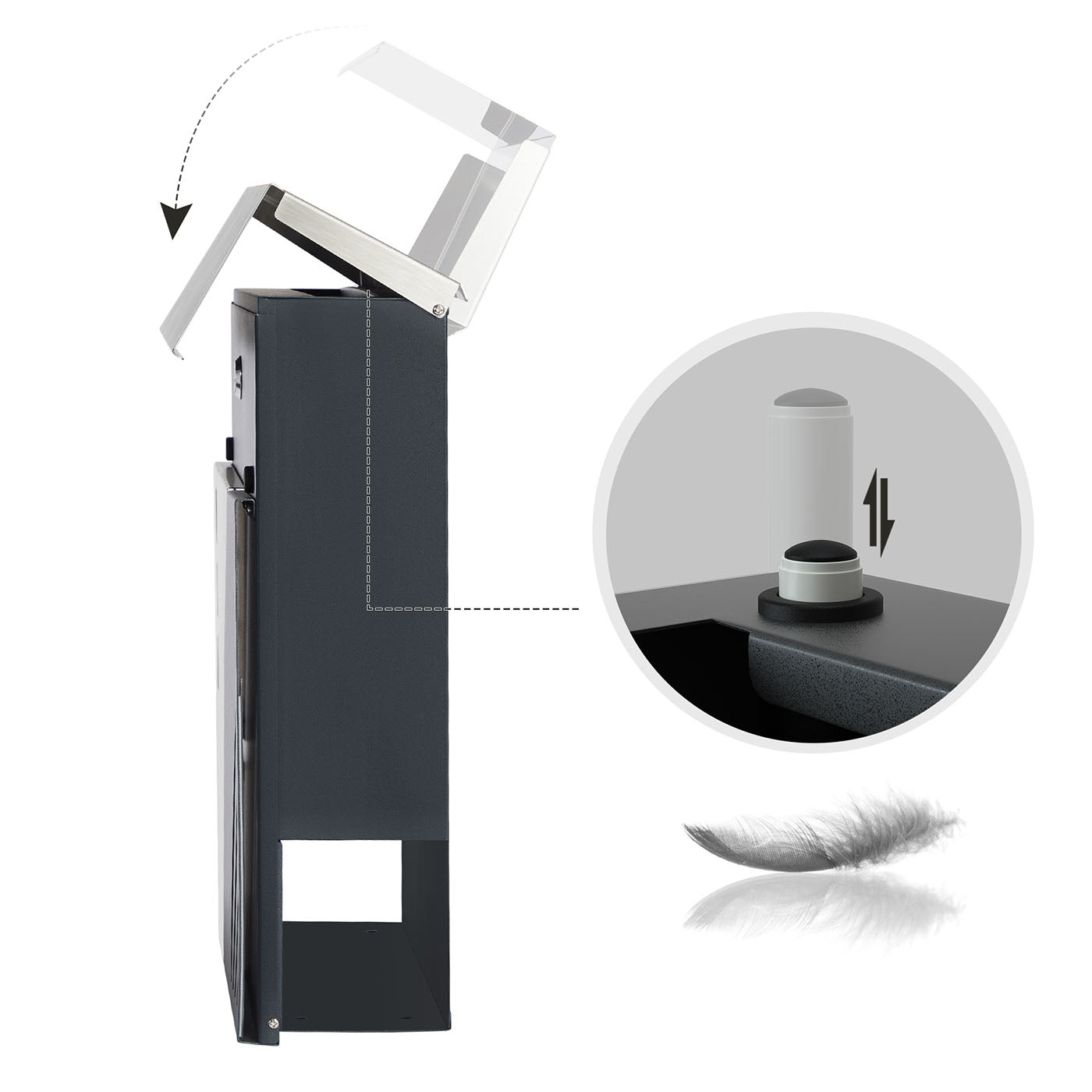 Large Locking Mailbox for Wall - image 10
