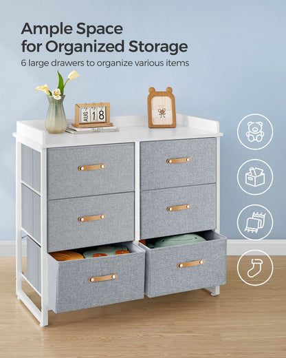 Water-Resistant Kids Dresser with 6 Drawers