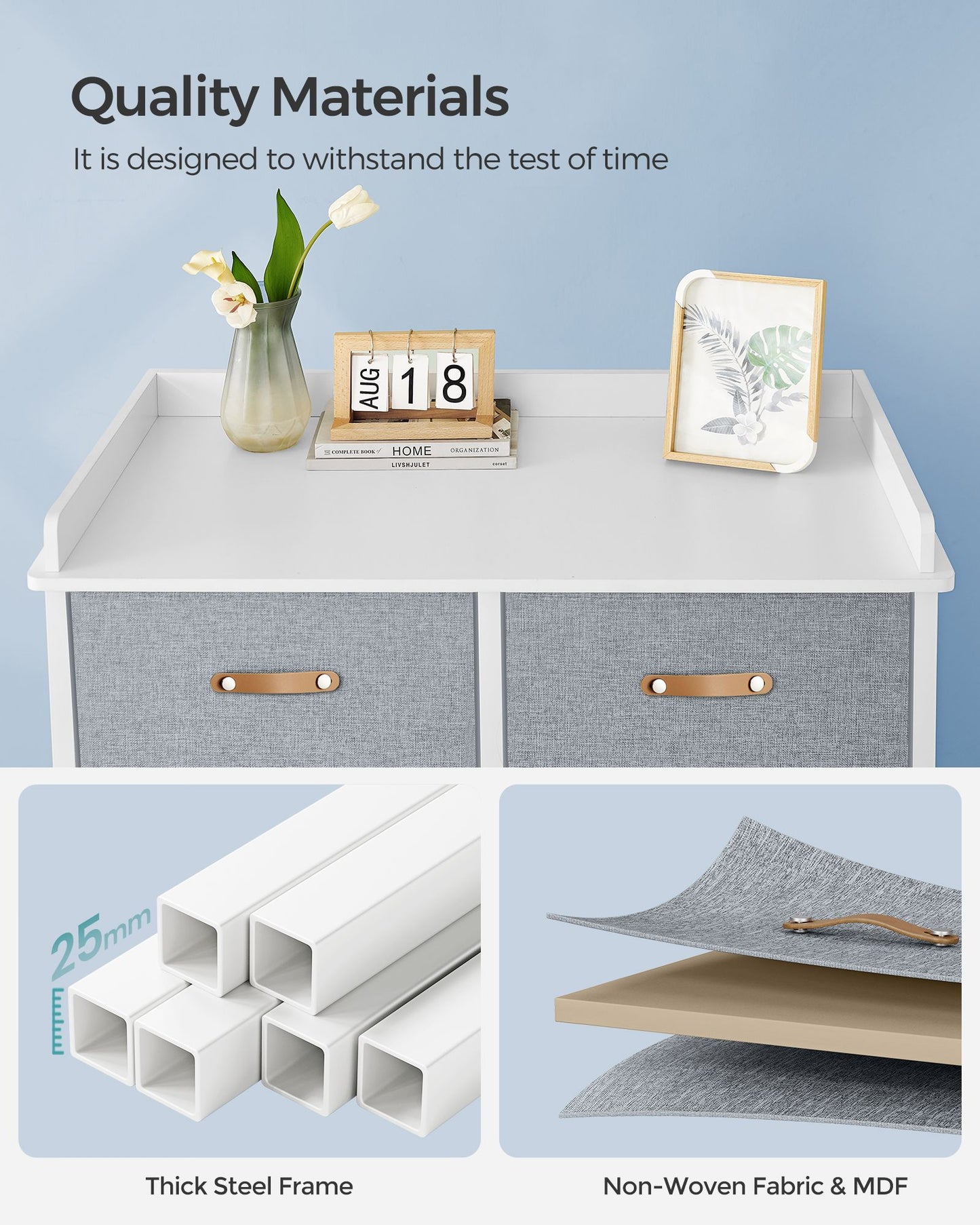 Water-Resistant Kids Dresser with 6 Drawers