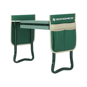 Garden Kneeler and Seat, Gardening Gifts for Women Men, Folding Gardening Stool, with 8-inch Wide Kneeling Pad, Green UGGK060L01