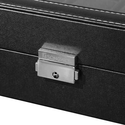 Black 12-Slot Watch Box - image 21