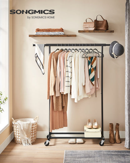 Clothes Rack with Extendable Hanging Rail
