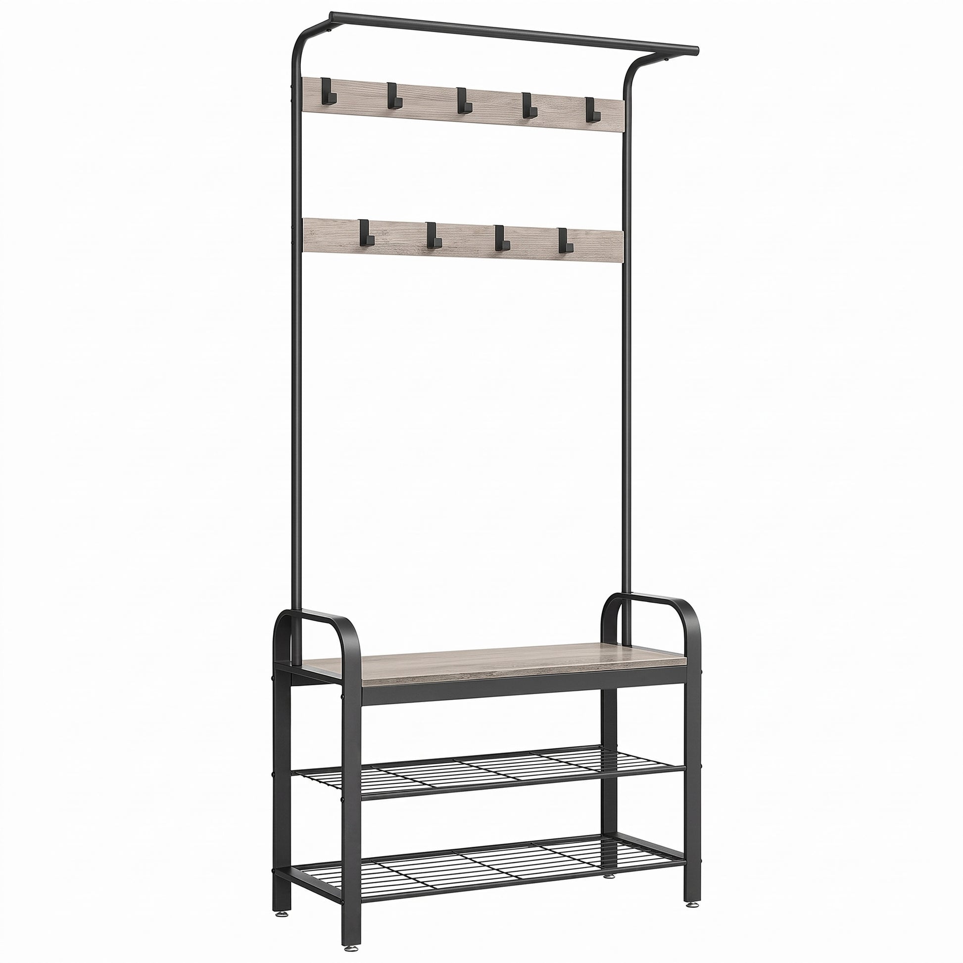 Coat Rack, Hall Tree with Shoe Bench, Entryway Bench with Coat Rack - image 2