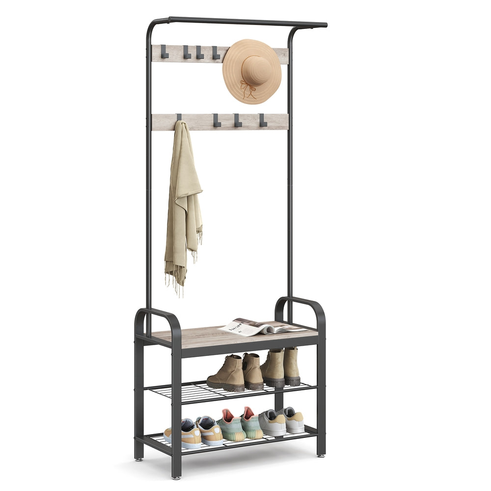 Vintage Coat Shoe Rack - image 21