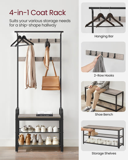 Vintage Coat Shoe Rack - image 23