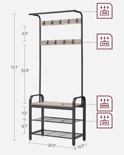 Vintage Coat Shoe Rack - image 27