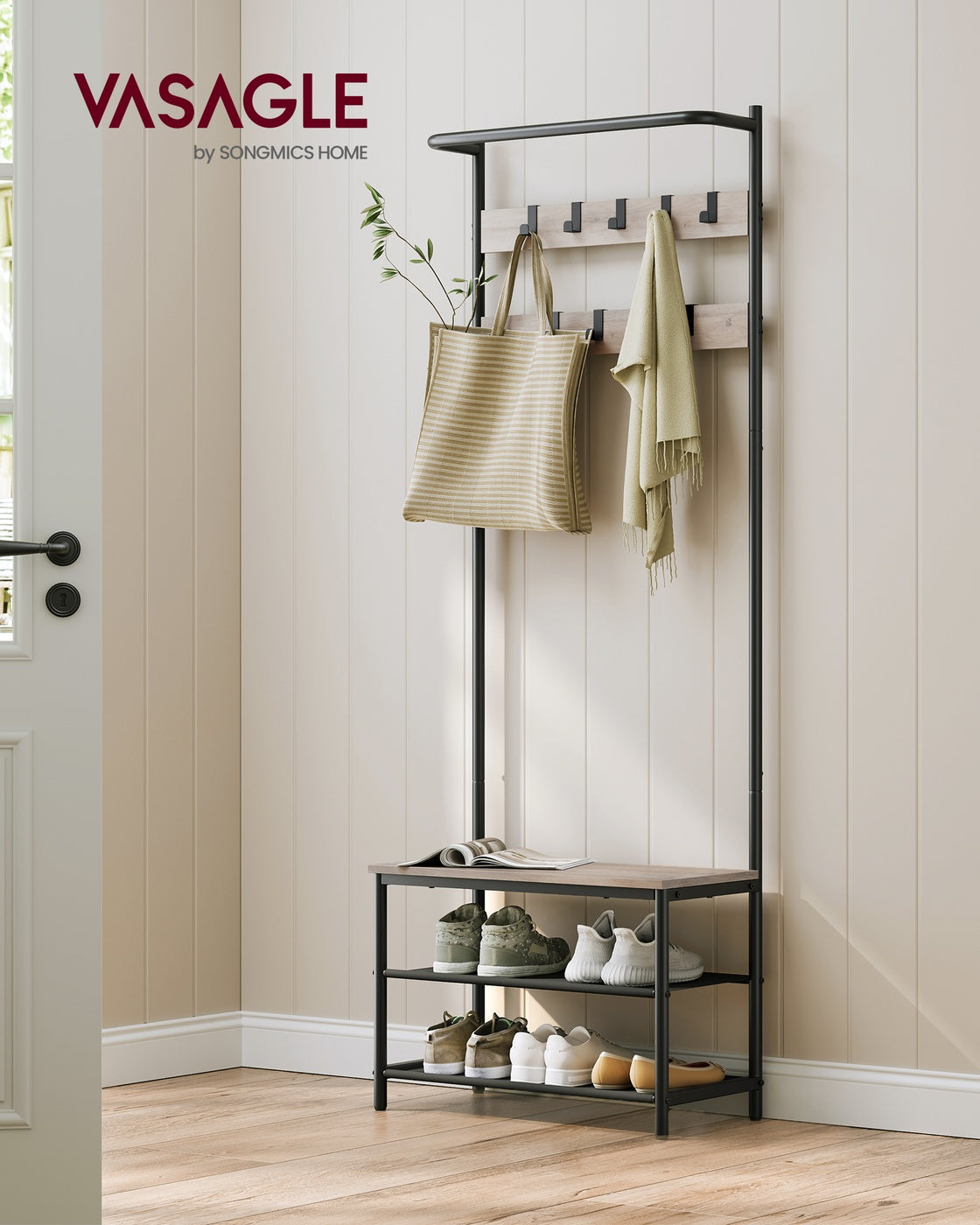 Coat Stand with Shoe Bench - image 18