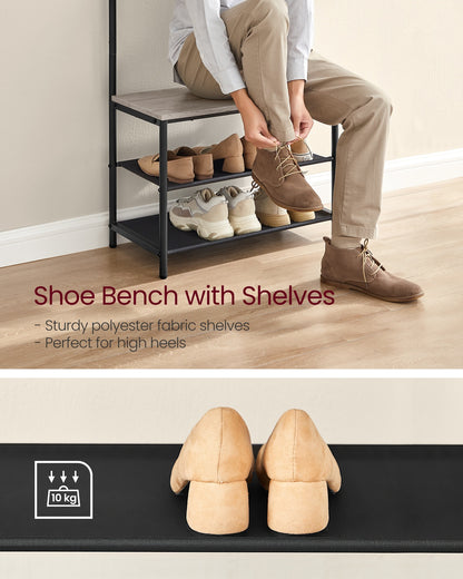 Coat Stand with Shoe Bench - image 20
