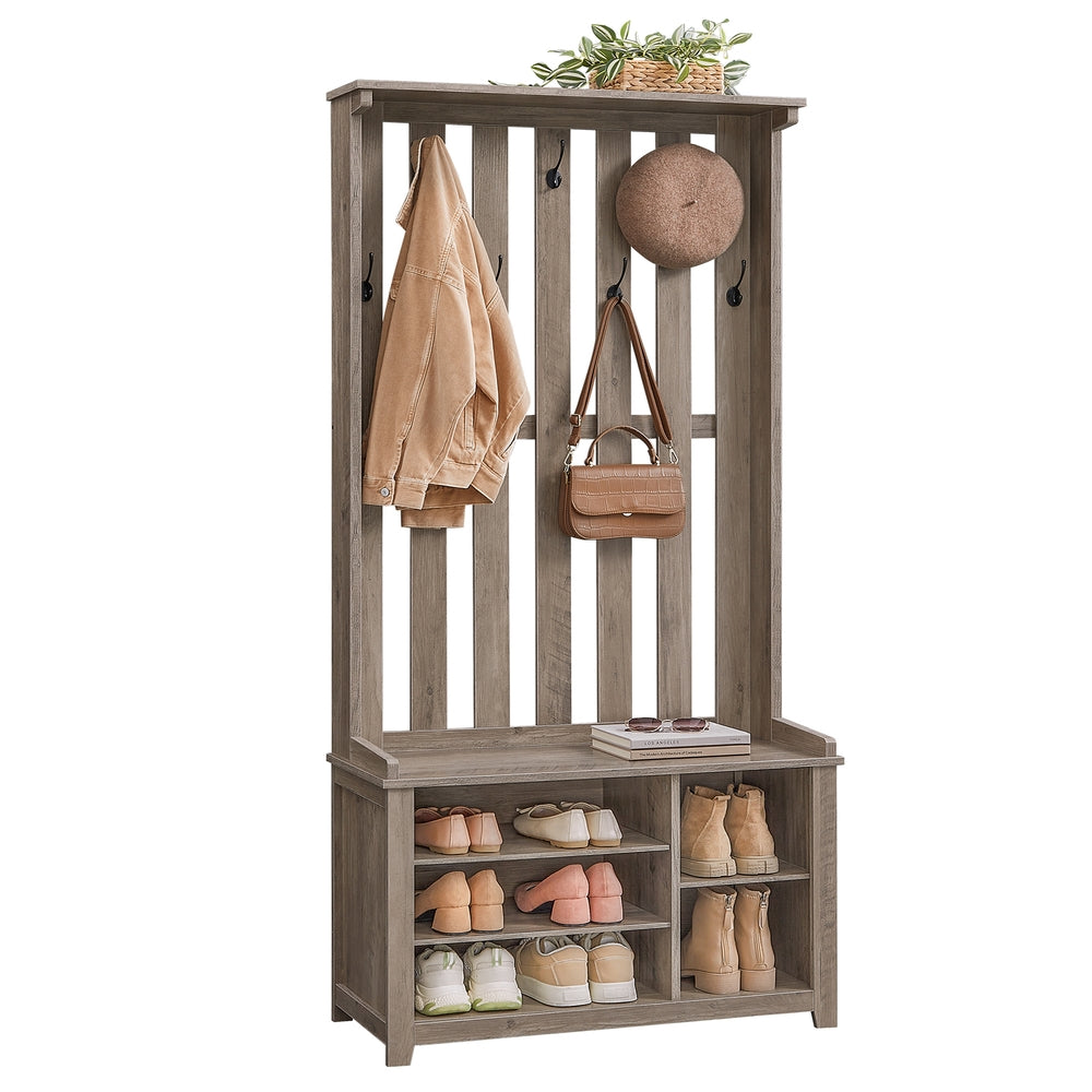 Hall Tree with Bench and Shoe Storage