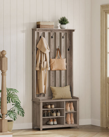Hall Tree with Bench and Shoe Storage