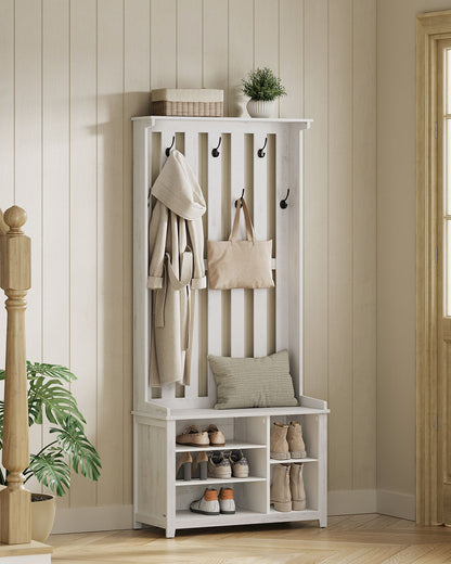 Hall Tree with Bench and Shoe Storage