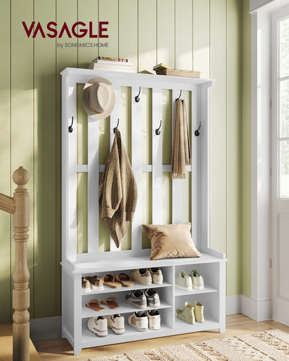 Hall Tree with Bench and Shoe Storage
