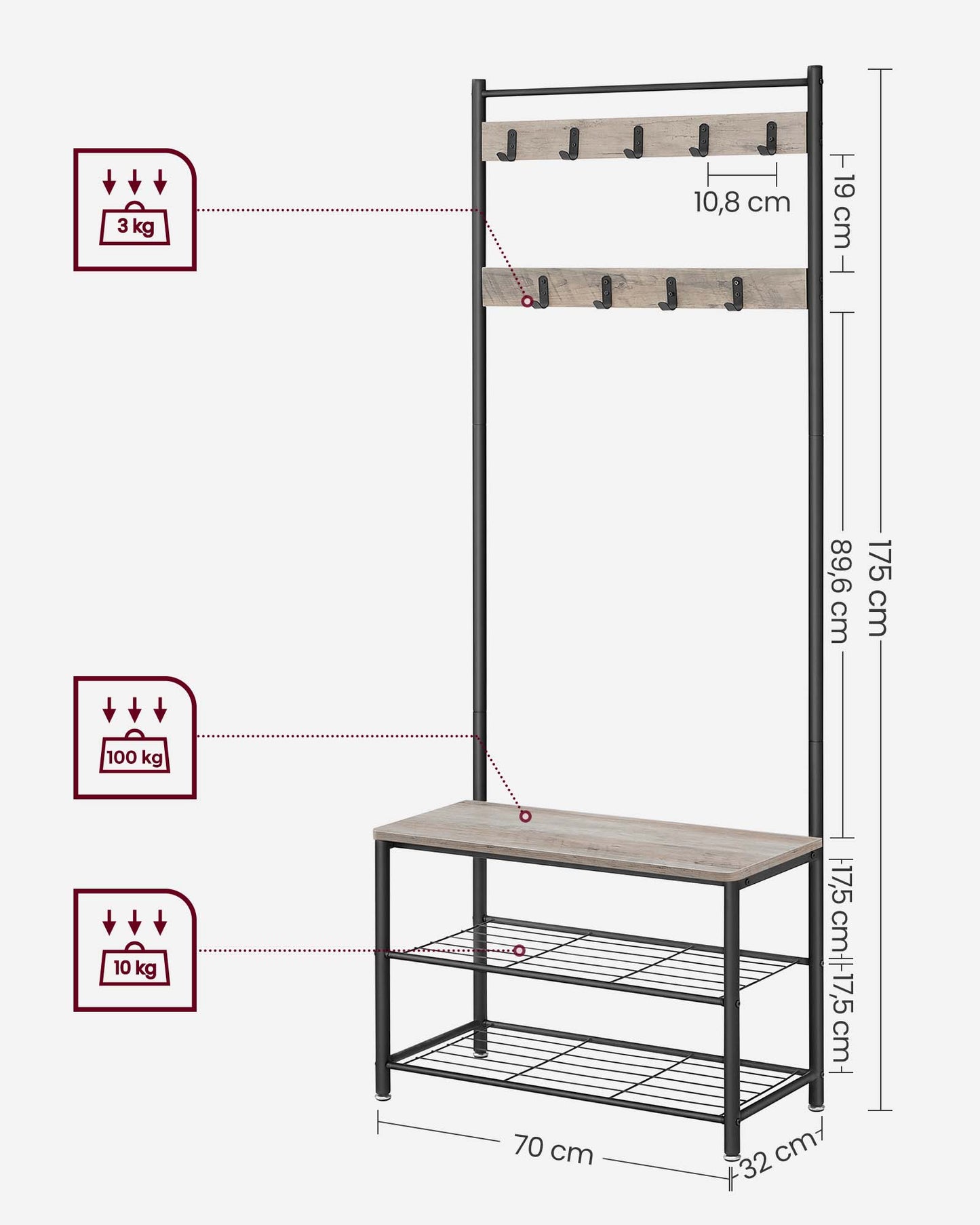 Vintage Hat Coat Stand - image 18