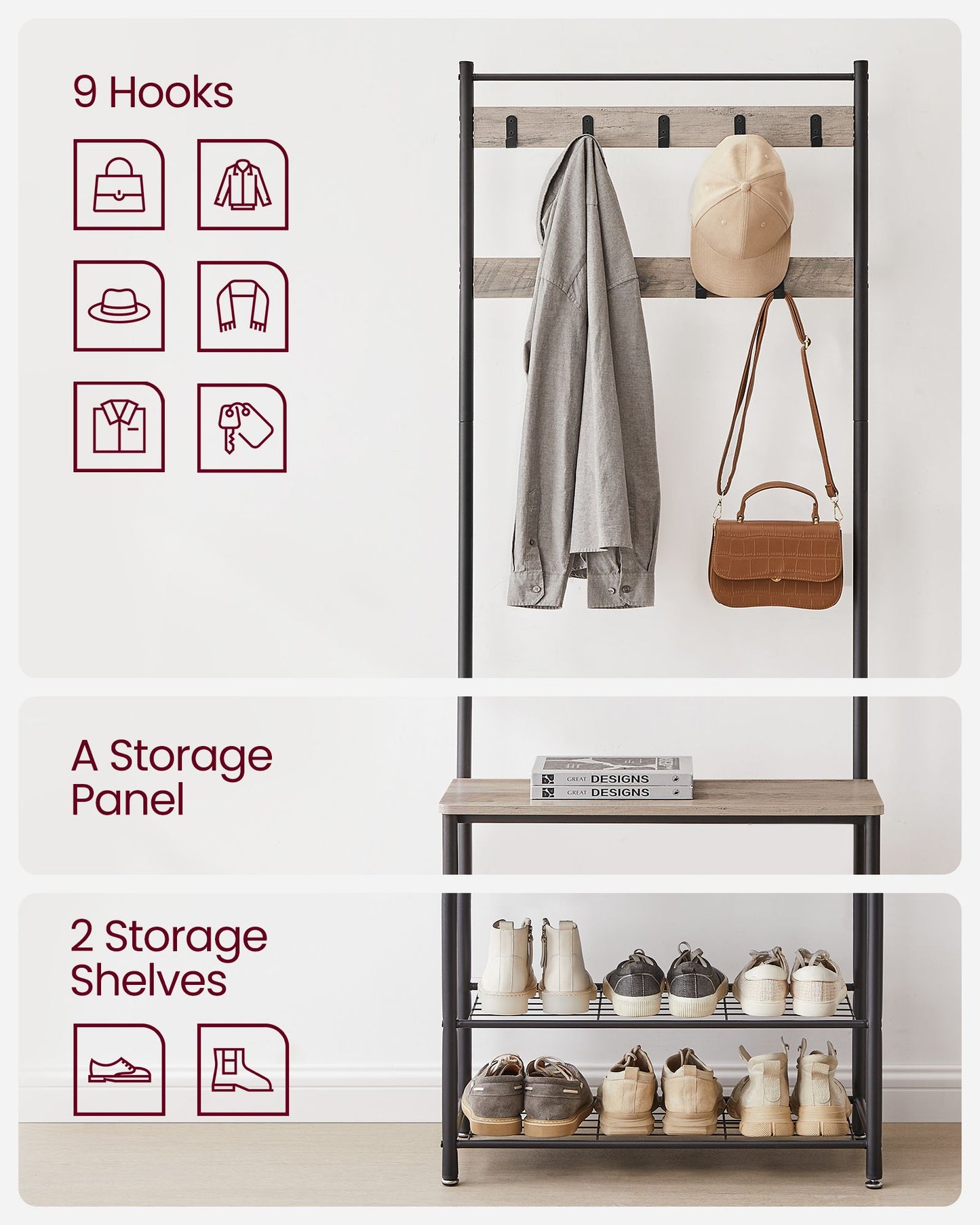 Vintage Hat Coat Stand - image 19