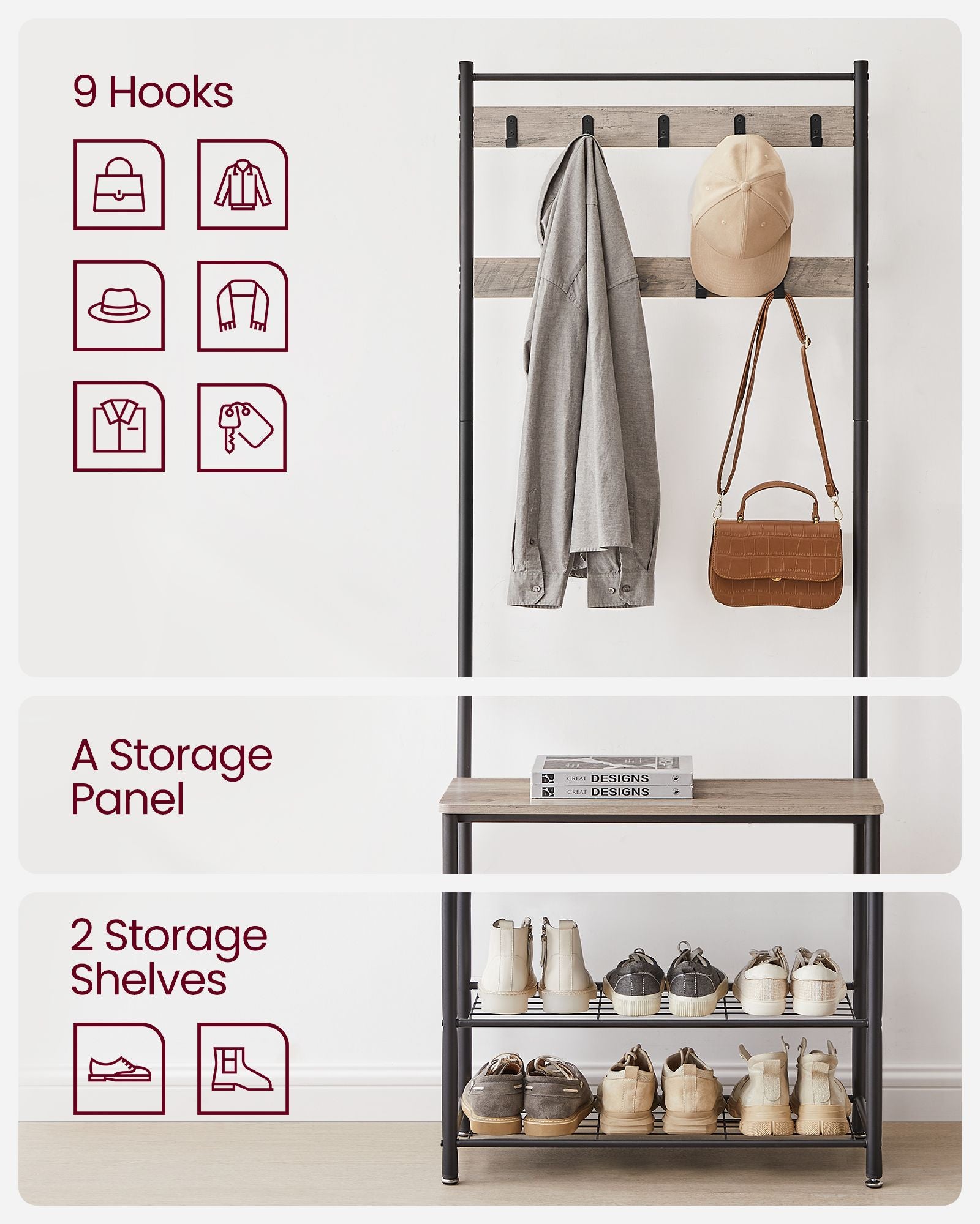 Vintage Hat Coat Stand - image 19