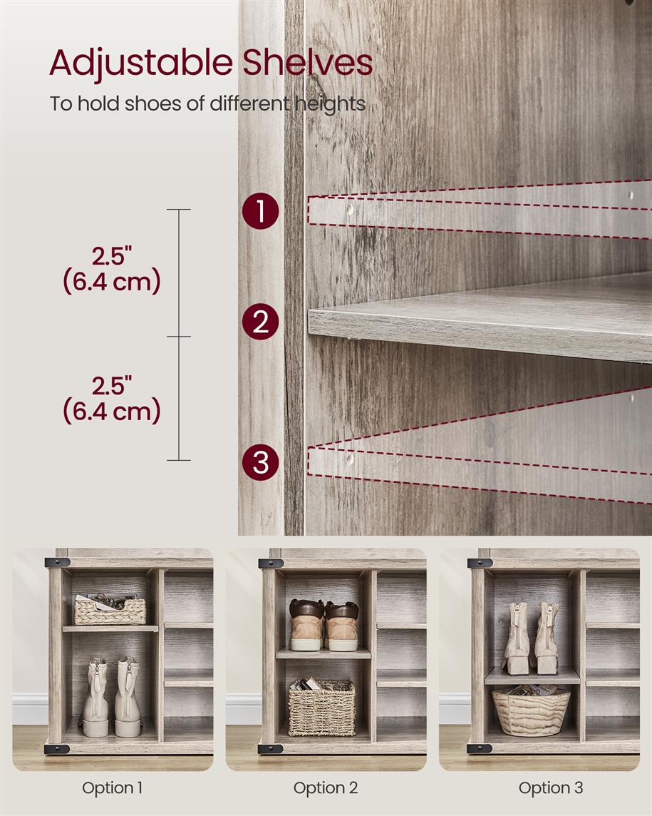 Hall Tree with Bench and Shoe Storage